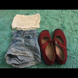 Red Maryjane Keen shoes